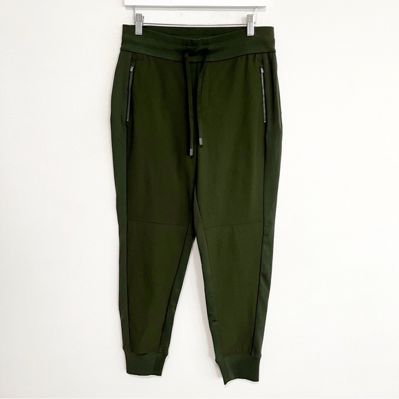 Athleta Headlands Hybrid Trek Jogger Dark Olive Green Pants Size 8 - Picture 6 of 13